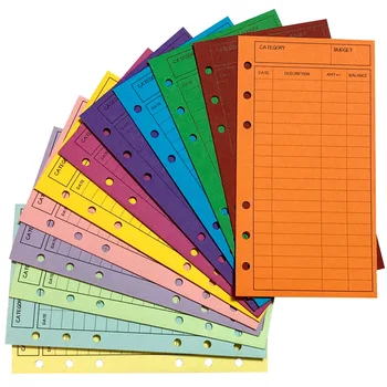 12шт бюджетных конвертов из цветной крафт-бумаги и картона Набор конвертов для писем Конверт для наличных Бюджетная система Карманные конверты