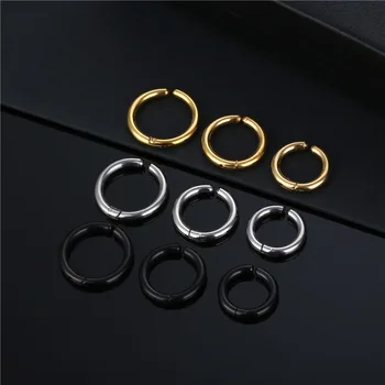 2023 Новые простые маленькие серьги-кольца из нержавеющей стали для женщин, мужчин, Украшения для пирсинга ушей из хряща, Подвески для мужчин