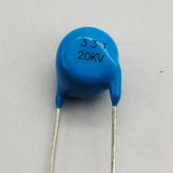 20ШТ Высокочастотный синий керамический конденсатор с чипом 20 КВ 331 К 330 пф Высоковольтный источник питания керамический диэлектрический конденсатор