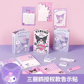 24шт Блокноты Sanrio Kawaii Hello Kitty My Melody Cinnamoroll Блокноты для заметок Школьные Канцелярские принадлежности Канцелярские принадлежности