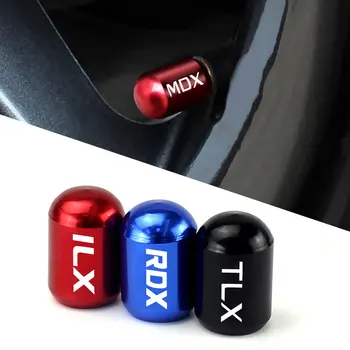 4ШТ Колпачки Клапанов Автомобильных Колес Шин Крышка Авто Внешние Аксессуары Для Acura MDX RDX TSX TL ILX 2016 TLX NSX RL CDX RSX ZDX TLXL RLX