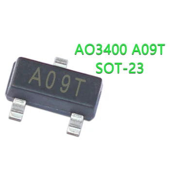 50PCS AO3400 SOT23 AO3400A SOT-23 A09T SOT23-3 SMD חדש ומקורי IC ערכת שבבים