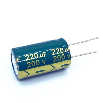 60 шт./лот 220 МКФ 200 В 220 МКФ алюминиевый электролитический конденсатор размер 18*30 мм 20%