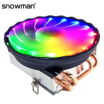 NEW2023 SNOWMAN 4 Тепловые Трубки Процессорный Кулер RGB 120 мм PWM 4-контактный ПК-Радиатор тихий Intel LGA 2011 1700 1150 1151 1155 AMD AM3 CPU Coo
