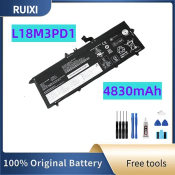 RUIXI Оригинальный Аккумулятор для Ноутбука 11,52V 57Wh L18M3PD1 ThinkPad Серии T490s T495S T14S L18L3PD1 L18M3PD2 SB10K97652 + Инструменты