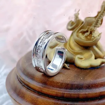 XiYuan Серебряное кольцо-распылитель Тайского Азана Azan Spray Couple Ring Парное кольцо Женское кольцо