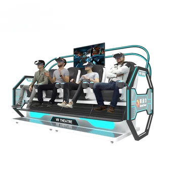 Аттракцион в игровом парке виртуальной реальности Roller Coster на 4 места для аттракционов в кинотеатре 9D VR с 4 местами для кинотеатра XD VR