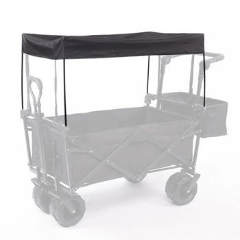 Балдахин из ткани Оксфорд 600D (без фургона), балдахин (без фургона) Крепление для садового фургона для тележки, солнцезащитный козырек для тележки