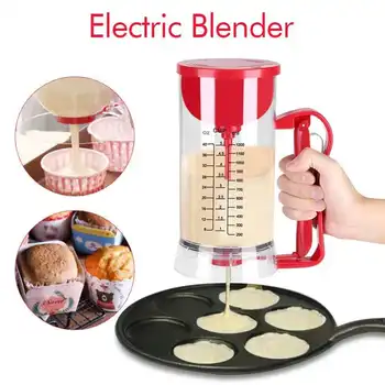 Беспроводной электрический дозатор теста Миксер для блинчиков, кексов и вафель на батарейках Блендер для приготовления теста Кухонные инструменты для выпечки