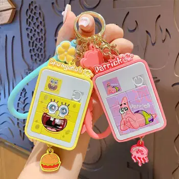 Брелок Kawaii Spongebobs Creative Аниме Cute Patrick Stars Jigsaw Puzzle Игрушка-Подвеска Аксессуары Мультфильм Сладкий Подарок на День Рождения