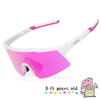 Велосипедные солнцезащитные очки Kapvoe, Солнцезащитные очки с поляризацией для детей, Солнцезащитные очки для бега, Рыбной ловли, Солнцезащитные очки для спорта на открытом воздухе, Велосипедные очки