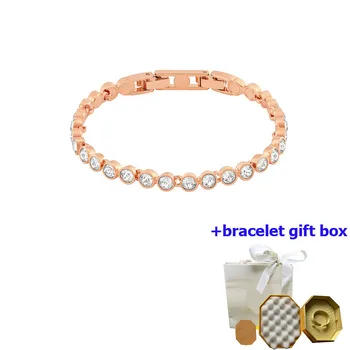 Высококачественный роскошный женский браслет из прозрачного хрусталя, подчеркивающий темперамент, красивый и трогательный, бесплатная доставка