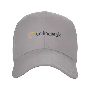 Графическая джинсовая кепка с логотипом CoinDesk, Вязаная шапка, бейсболка