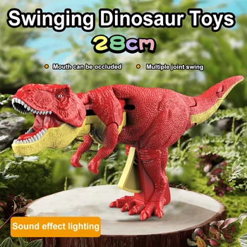 Детская декомпрессионная игрушка-динозавр, забавные ручные телескопические пружинные качели, игрушки-динозаврики, Рождественские подарки для детей