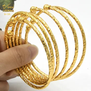 Дубайский тонкий браслет с позолотой 24 карат, свадебные украшения для индийской невесты, золотой браслет для Ближнего Востока, браслет