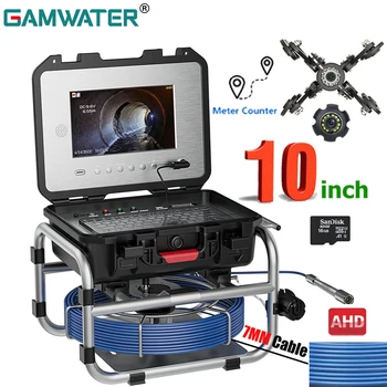 Камера для осмотра канализационных Труб GAMWATER 7 мм с (Самовыравнивающийся Локатор 512 Гц) 10 