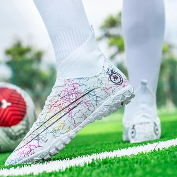 Качественная футбольная обувь Chuteira Society C.Ronaldo, Оптовые бутсы, футбольные противоскользящие Модные футбольные бутсы, Тренировочные кроссовки для футзала