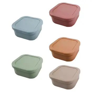 Коробка для хранения продуктов из пищевого силикона, японская Квадратная коробка для бэнто, силиконовый ланч-бокс с подогревом в микроволновой печи, кухонные принадлежности
