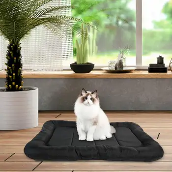 Креативный коврик для собаки Мягкий и прочный коврик-клетка с противоскользящим дном Удобный моющийся матрасик для кошек и щенков