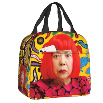 Ланч-бокс Yayoi Kusama Art Для женщин, многофункциональный термоохладитель, сумка для ланча с изоляцией для еды, переносная сумка для школьников, студенческая сумка-тоут