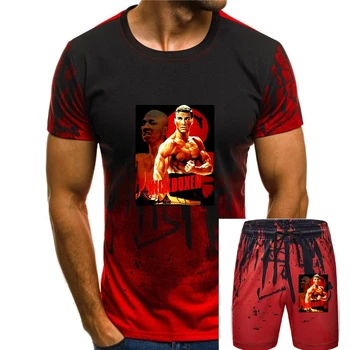 Мужская футболка, постер фильма о кикбоксере Жан-Клоде Ван Дамме, топы, футболка с круглым вырезом, новинка, футболка женская