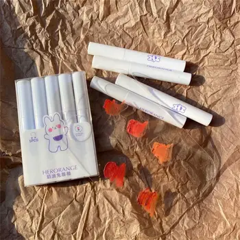 Набор губной помады Korean Kawaii Makeup Матовая помада для губ Водонепроницаемая Жидкая Помада Velvet Lipstick Set