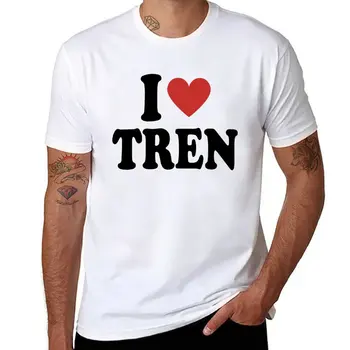 Новая футболка I Love Tren, футболка оверсайз, топы больших размеров, мужская тренировочная рубашка