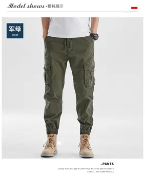 Новые мужские шорты-карго и никелевые брюки 9070