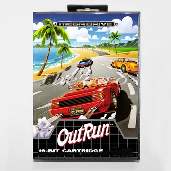 Новый OutRun с наклейкой на коробке A для 16-битной игровой карты MD для MegaDrive /Genesis, Япония/ЕС, США, выйдет из употребления