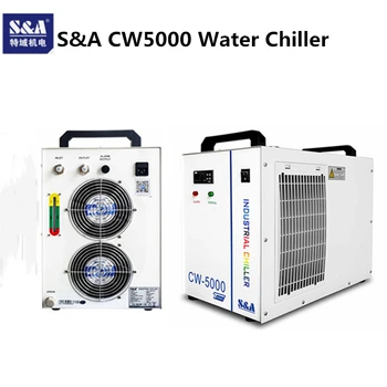 Оборудование для Co2-лазера Лазерный охладитель воды CW5000 S & A 110V 220V Для лазерной трубки мощностью 80-150 Вт