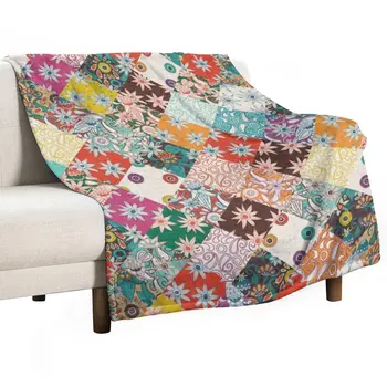 Одеяло в стиле пэчворк sarilmak, Мягкое Плюшевое Клетчатое Пушистое одеяло, Роскошное Дизайнерское одеяло,