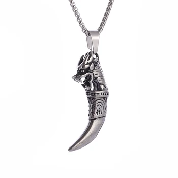 Ожерелье с шипом Викинга из нержавеющей стали для мужчин, Индивидуальность, Властный кулон, модный шарм, символ ювелирных изделий