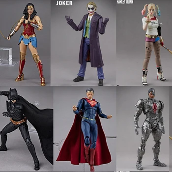 Оригинальная Лига Справедливости, Супермен, Брюс Уэйн, Супермен-Киборг, Джокер, Хейли Куинн, Чудо-женщина, фигурка, модель, игрушки, классный подарок