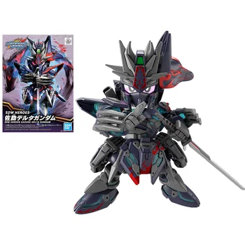 Оригинальный Подлинный Комплект Моделей Gundam SD GUNDAM WORLD HEROS SDW Sasuke Delta Аниме Фигурка Gunpla Фигурка Героя Игрушки Для Детей