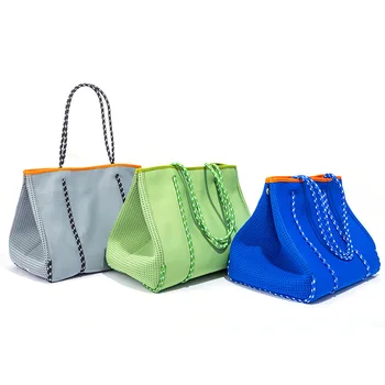 Повседневная пляжная сумка из неопрена большой емкости, дизайнерские женские сумки через плечо, летняя большая сумка-тоут, женские сумки, Балийская сумка для покупок, кошельки 2021