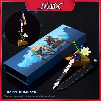 Подарочная коробка Hyrule Fantasy Weapon Master Sword для косплея, игровая модель из сплава, Японская Королевская Стальная Катана, аниме-Игрушечный нож Самурая
