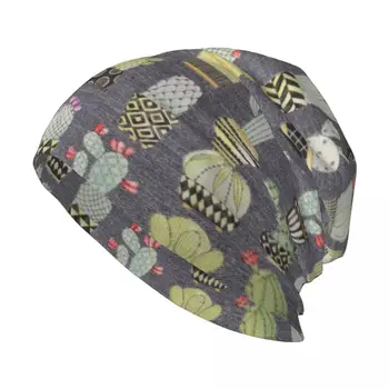 Прекрасный Кактус, стильная эластичная вязаная шапочка с напуском, Многофункциональная шапка с черепом, Кепка для мужчин и женщин