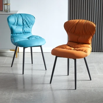 Современные минималистичные обеденные стулья с бытовой спинкой, обеденные стулья для гостиной, мебель для балкона на стойке регистрации Sillas Comedor WZ50DC