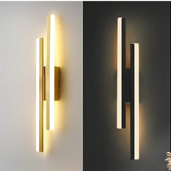 Современные светодиодные настенные светильники Simple Acrylic Light Luminaria Nordic Настенное бра для спальни, гостиной, коридора, декора, жилья