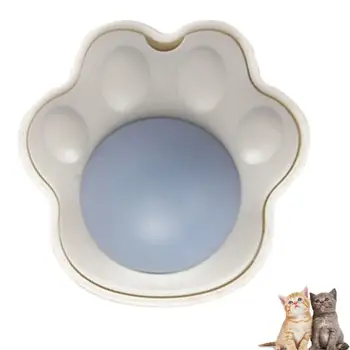 Спиннер для настенных мячей из кошачьей мяты Портативный съедобный настенный мяч из кошачьей мяты, украшение для стен в виде милого кота