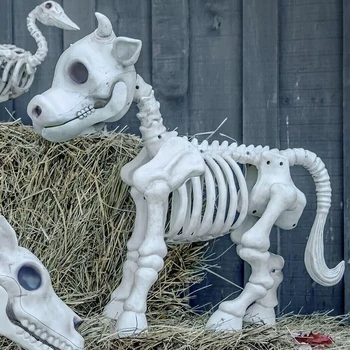 Страшный череп Коровы/лошади, декор для Хэллоуина, Модное Праздничное украшение, подарок на День рождения