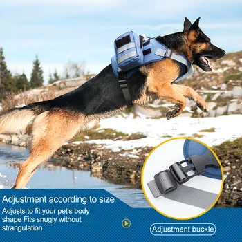 Тактическая шлейка для собак с ручкой и ошейником, регулируемый жилет для собак, для тренировок, охоты, прогулок, средних и крупных размеров