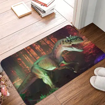 Темный нескользящий коврик с динозавром, коврик для ванной, с мультфильмами 