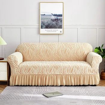 Толстая катионная юбка Чехол для дивана Одноместный Двухместный Трехместный Пылезащитный чехол для дивана Эластичный Чехол для мебели 