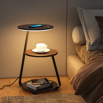 Торшер, беспроводная зарядка, гостиная, журнальный столик, простой дизайн, современная прикроватная лампа, кабинетная лампа, атмосфера спальни