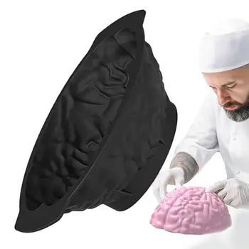 Форма для мозга на Хэллоуин, сделай САМ, силиконовые формы для торта с мозгом человека, инструменты для выпечки торта, Креативная силиконовая форма для мозга на Хэллоуин
