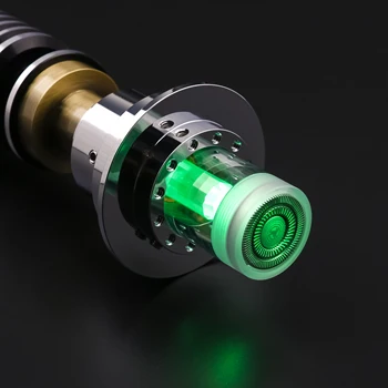 Хрустальная заглушка для деталей светового меча, фитинги для дуэльных лезвий лазерного меча с пикселями RGB с кристаллами