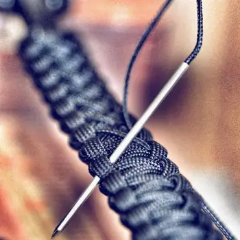 Швейный инструмент с точной обработкой, иглы для плетения шнура из нержавеющей стали, Универсальные аксессуары для браслетов, шнуровка для шнура