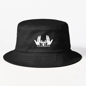 Шляпа-ведро с надписью Jul, черная рыбацкая дешевая мужская рыбацкая шапка, повседневная весенняя одежда
 Спортивная женская Уличная солнцезащитная одежда в стиле хип-хоп