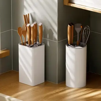 Ящик для хранения резаков С закругленными углами, держатель для посуды большой емкости, Влагостойкая кухонная столешница, подставка для хранения для кухни